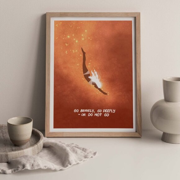 Cosmic Diver Art Print - Picture 3 of 3